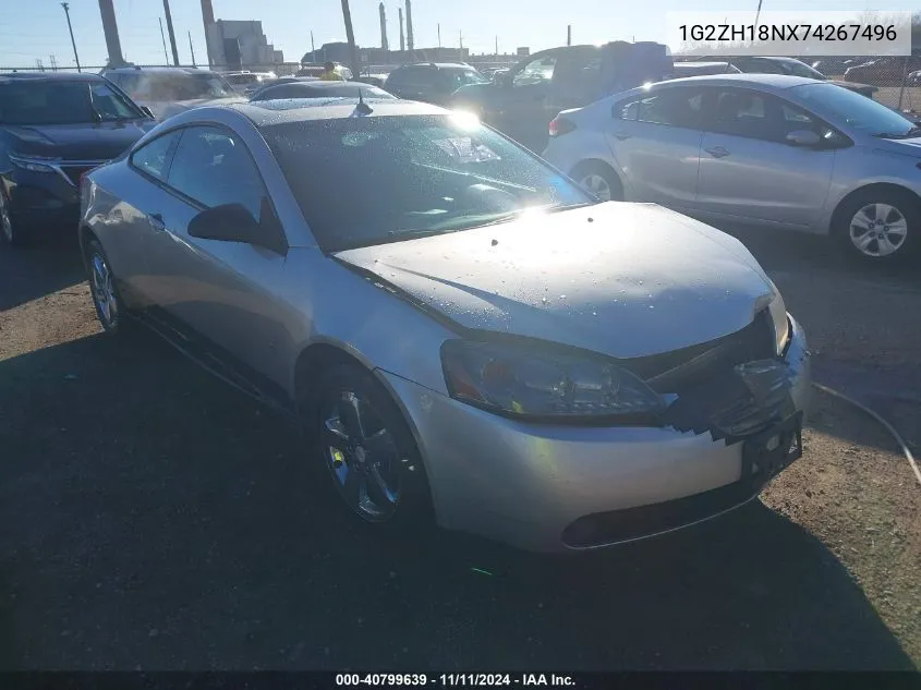 2007 Pontiac G6 Gt VIN: 1G2ZH18NX74267496 Lot: 40799639