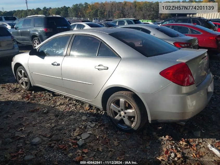 1G2ZH57N774201139 2007 Pontiac G6 Gt