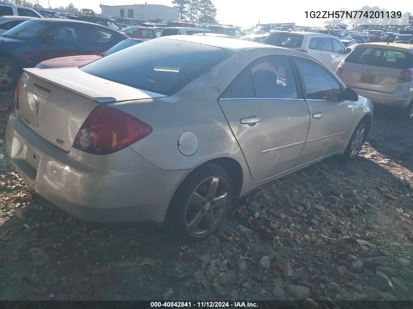 1G2ZH57N774201139 2007 Pontiac G6 Gt