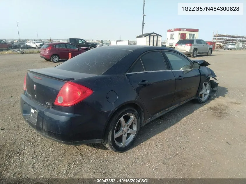 2008 Pontiac G6 Se VIN: 1G2ZG57N484300828 Lot: 30047352