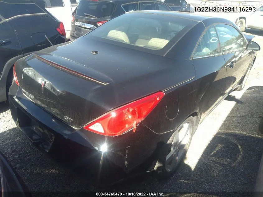 1G2ZH36N984116293 2008 Pontiac G6 Gt