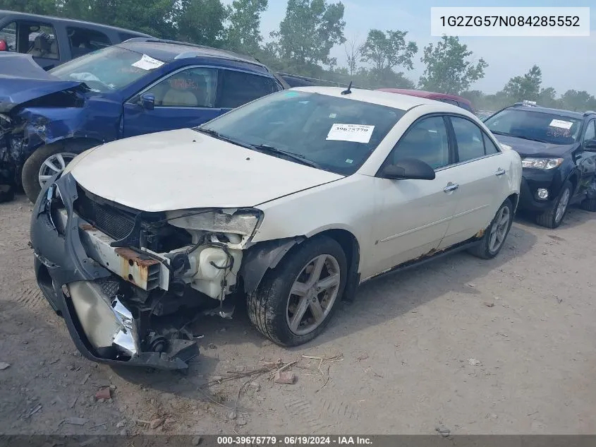 1G2ZG57N084285552 2008 Pontiac G6