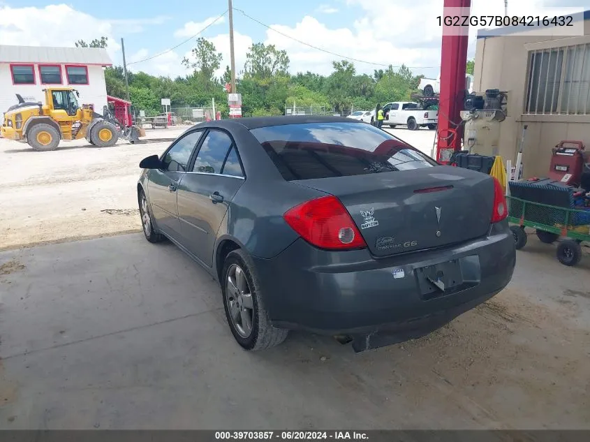 1G2ZG57B084216432 2008 Pontiac G6