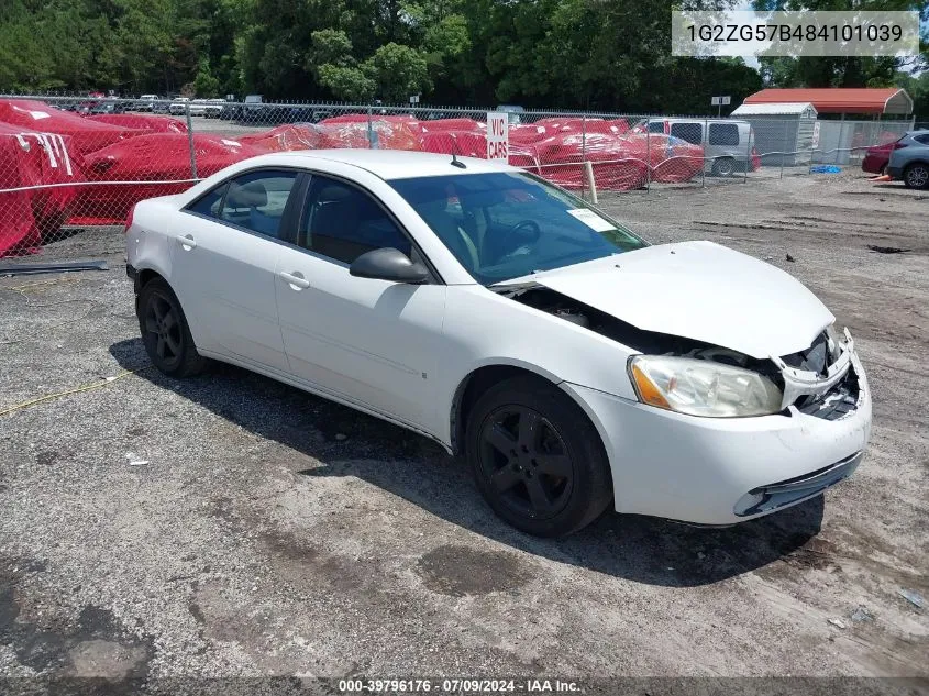 1G2ZG57B484101039 2008 Pontiac G6