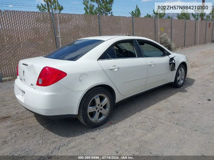 1G2ZH57N984210300 2008 Pontiac G6 Gt