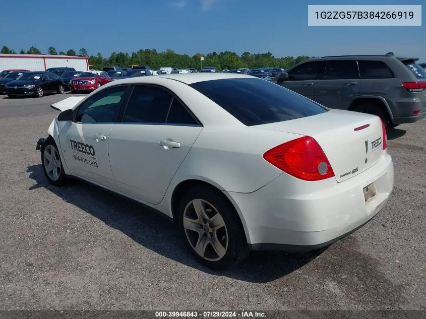 1G2ZG57B384266919 2008 Pontiac G6