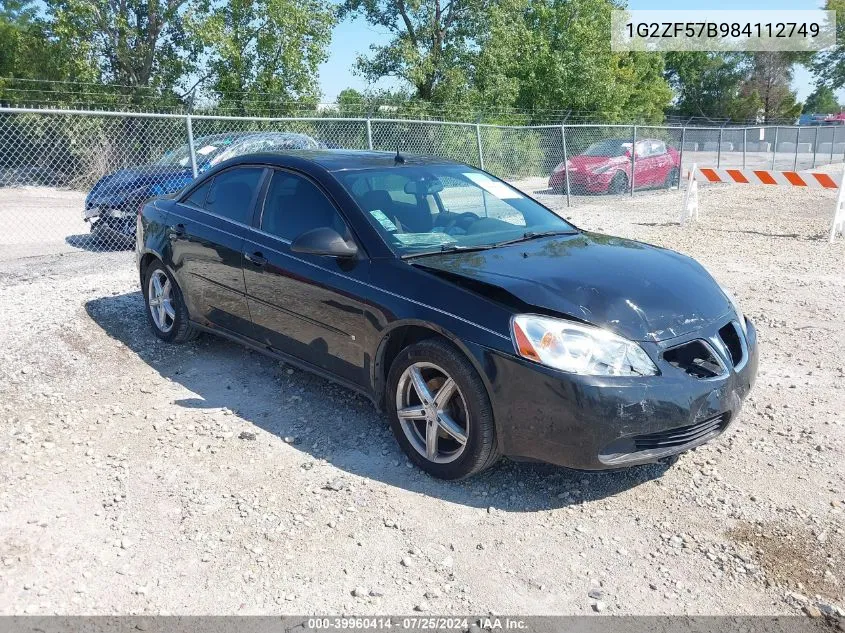 1G2ZF57B984112749 2008 Pontiac G6 Value Leader