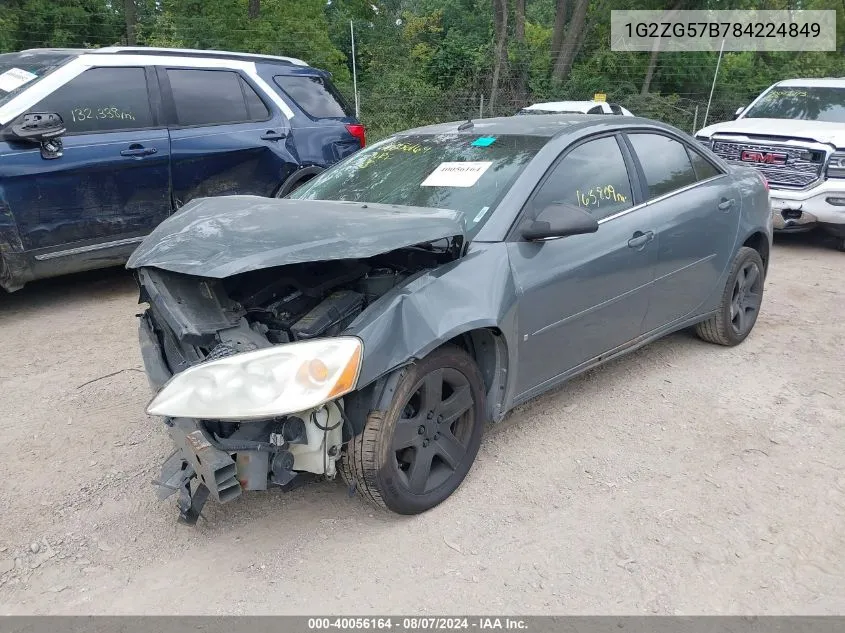 1G2ZG57B784224849 2008 Pontiac G6