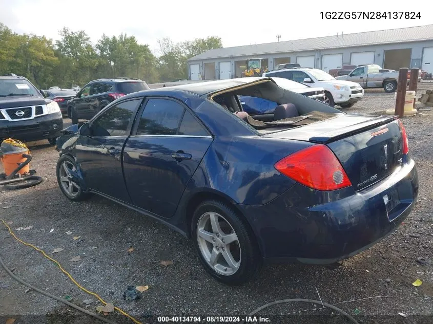 1G2ZG57N284137824 2008 Pontiac G6