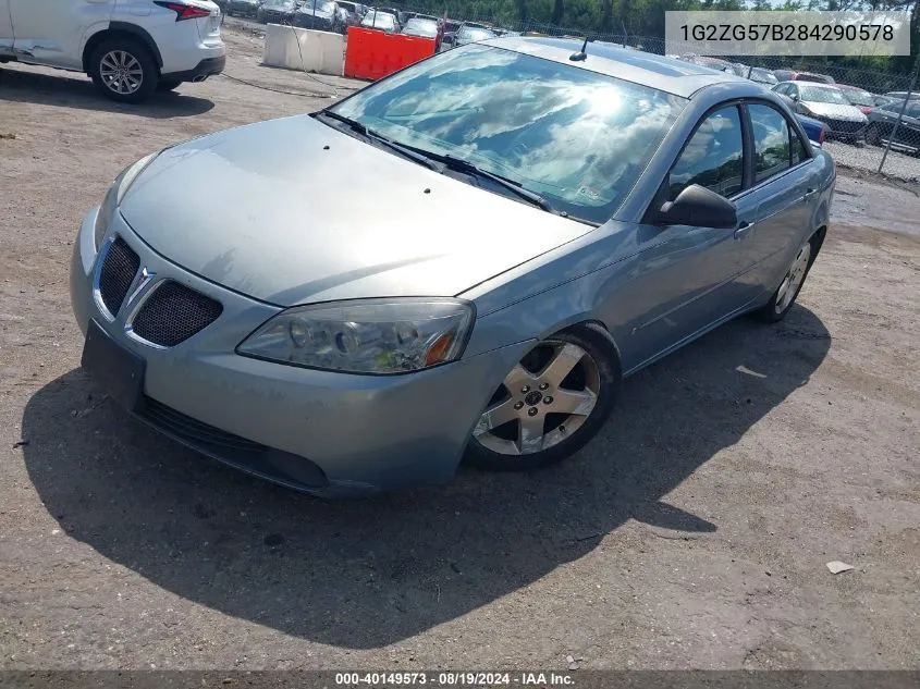 2008 Pontiac G6 VIN: 1G2ZG57B284290578 Lot: 40149573