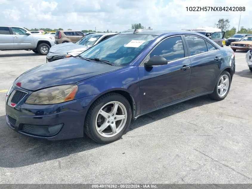 1G2ZH57NX84242088 2008 Pontiac G6 Gt