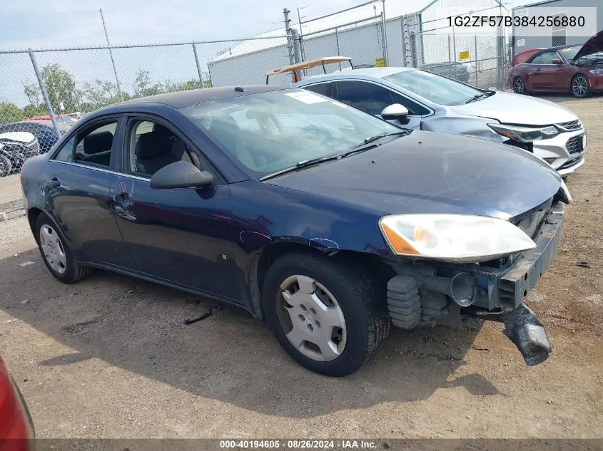 2008 Pontiac G6 Value Leader VIN: 1G2ZF57B384256880 Lot: 40194605