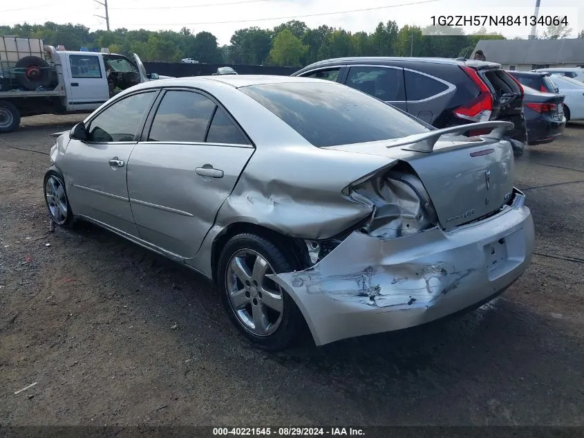 2008 Pontiac G6 Gt VIN: 1G2ZH57N484134064 Lot: 40221545