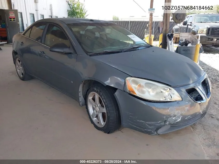 1G2ZG57N684184662 2008 Pontiac G6