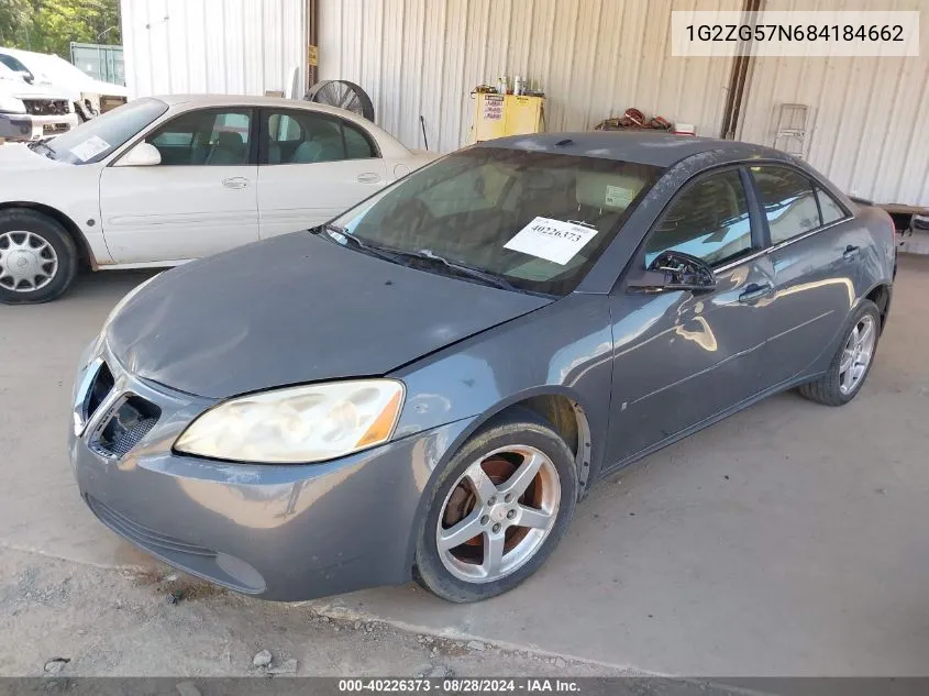 1G2ZG57N684184662 2008 Pontiac G6