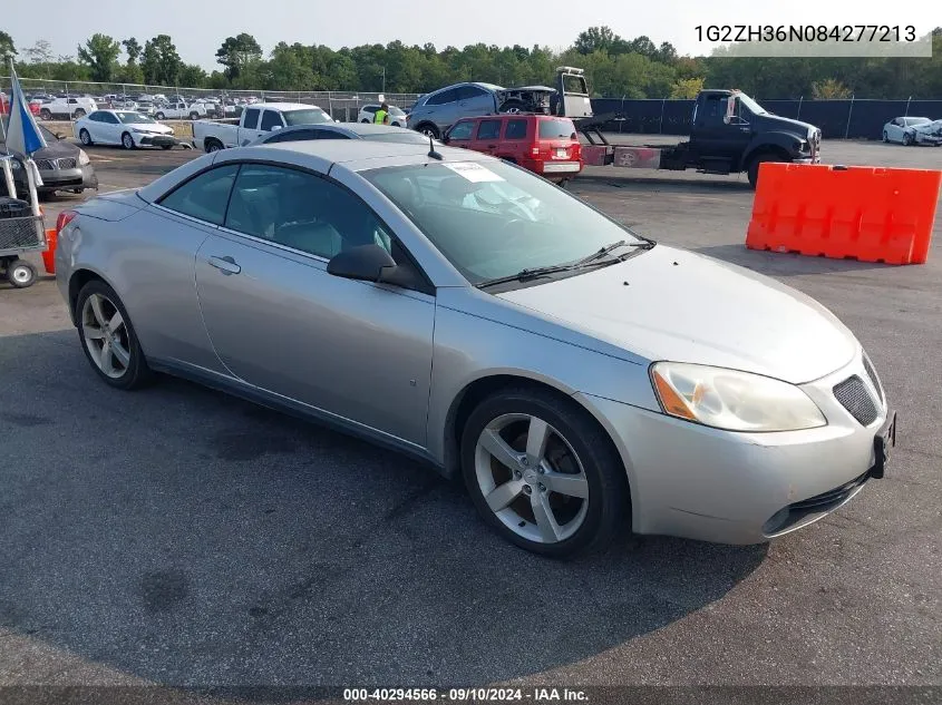 2008 Pontiac G6 Gt VIN: 1G2ZH36N084277213 Lot: 40294566