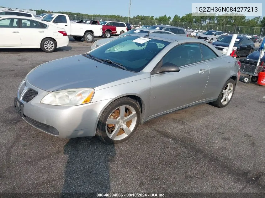 2008 Pontiac G6 Gt VIN: 1G2ZH36N084277213 Lot: 40294566