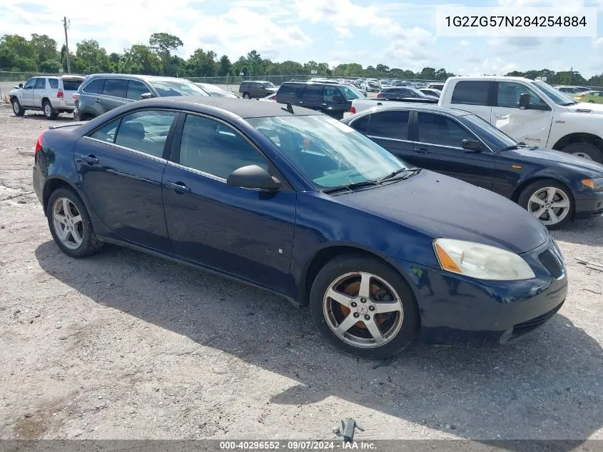 2008 Pontiac G6 VIN: 1G2ZG57N284254884 Lot: 40296552