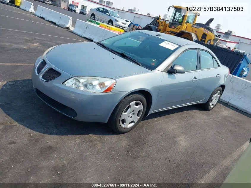 1G2ZF57B384137503 2008 Pontiac G6 Value Leader