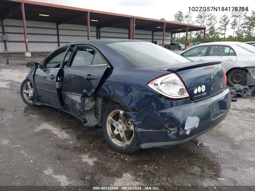 1G2ZG57N184178784 2008 Pontiac G6 Se