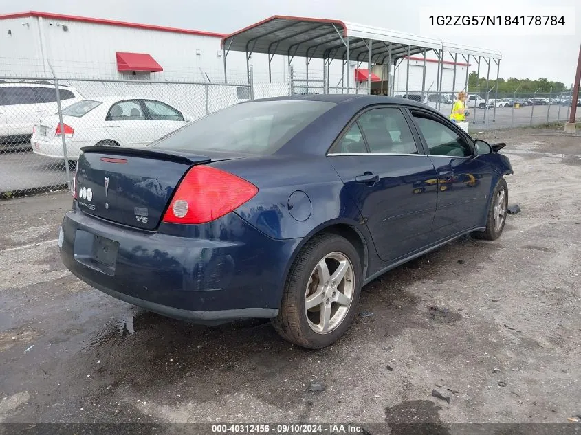 1G2ZG57N184178784 2008 Pontiac G6 Se