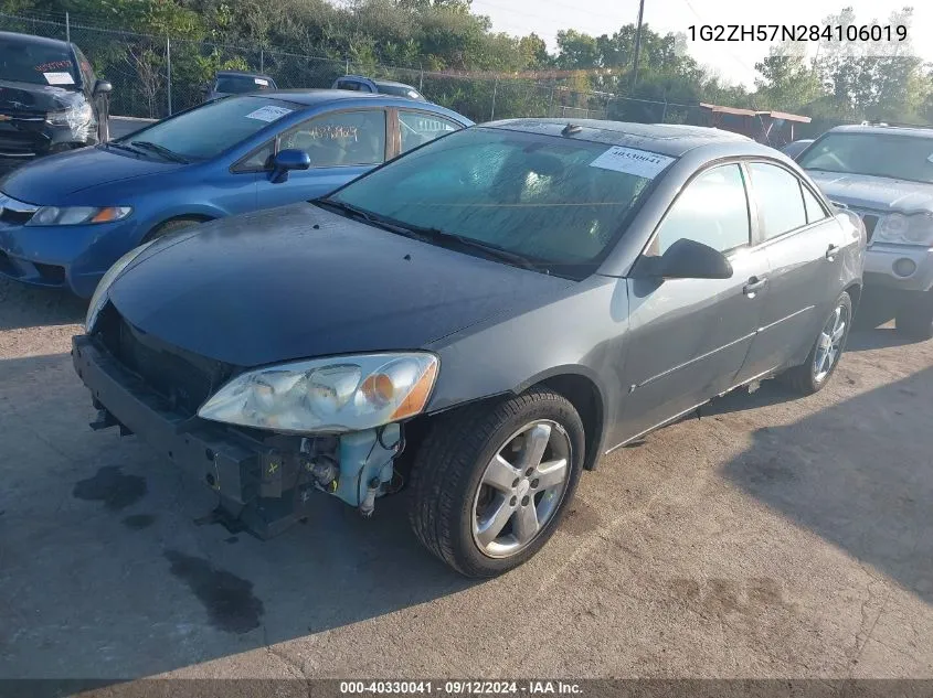 1G2ZH57N284106019 2008 Pontiac G6 Gt