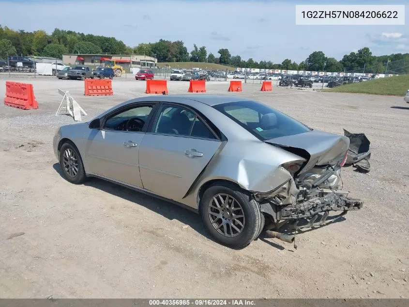 1G2ZH57N084206622 2008 Pontiac G6 Gt