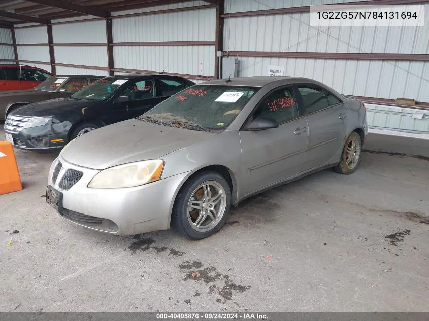 1G2ZG57N784131694 2008 Pontiac G6