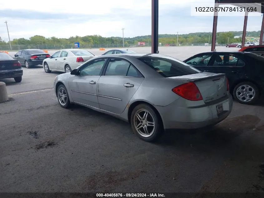 1G2ZG57N784131694 2008 Pontiac G6