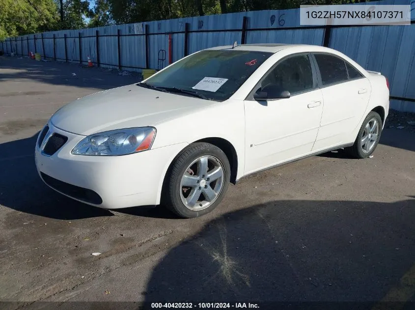 2008 Pontiac G6 Gt VIN: 1G2ZH57NX84107371 Lot: 40420232