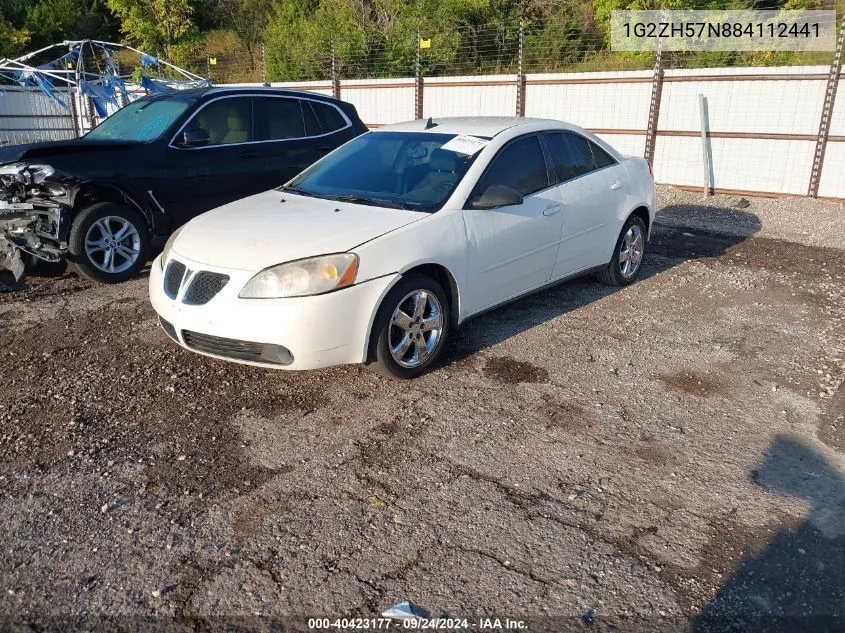 2008 Pontiac G6 Gt VIN: 1G2ZH57N884112441 Lot: 40423177