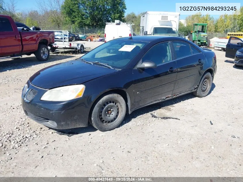 1G2ZG57N984293245 2008 Pontiac G6