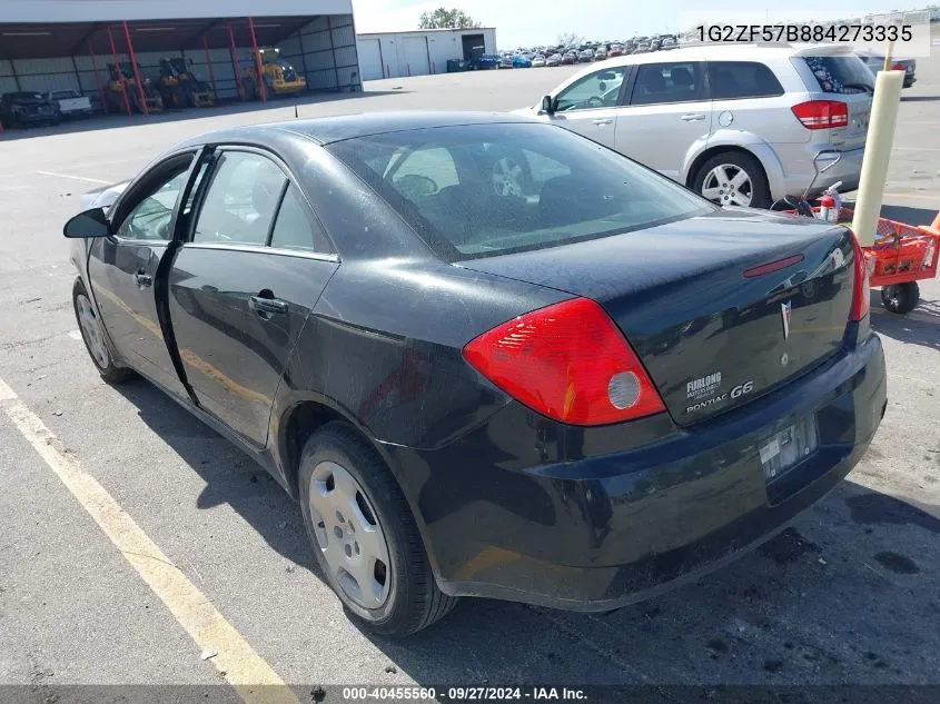 2008 Pontiac G6 Value Leader VIN: 1G2ZF57B884273335 Lot: 40455560