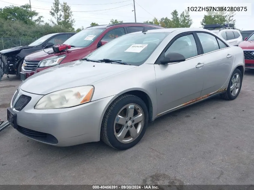 2008 Pontiac G6 Gt VIN: 1G2ZH57N384280875 Lot: 40456391