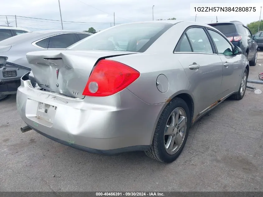 2008 Pontiac G6 Gt VIN: 1G2ZH57N384280875 Lot: 40456391