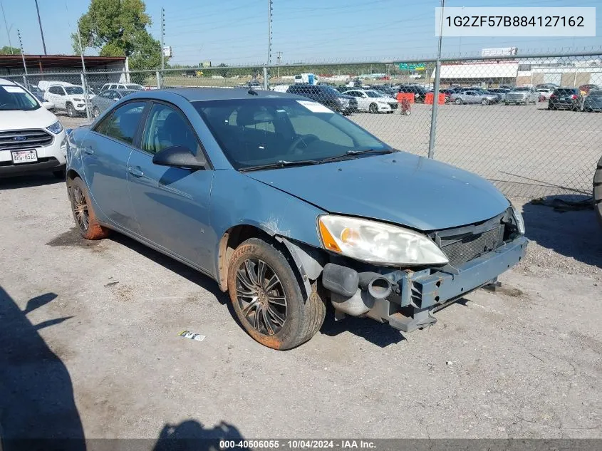 2008 Pontiac G6 Value Leader VIN: 1G2ZF57B884127162 Lot: 40506055