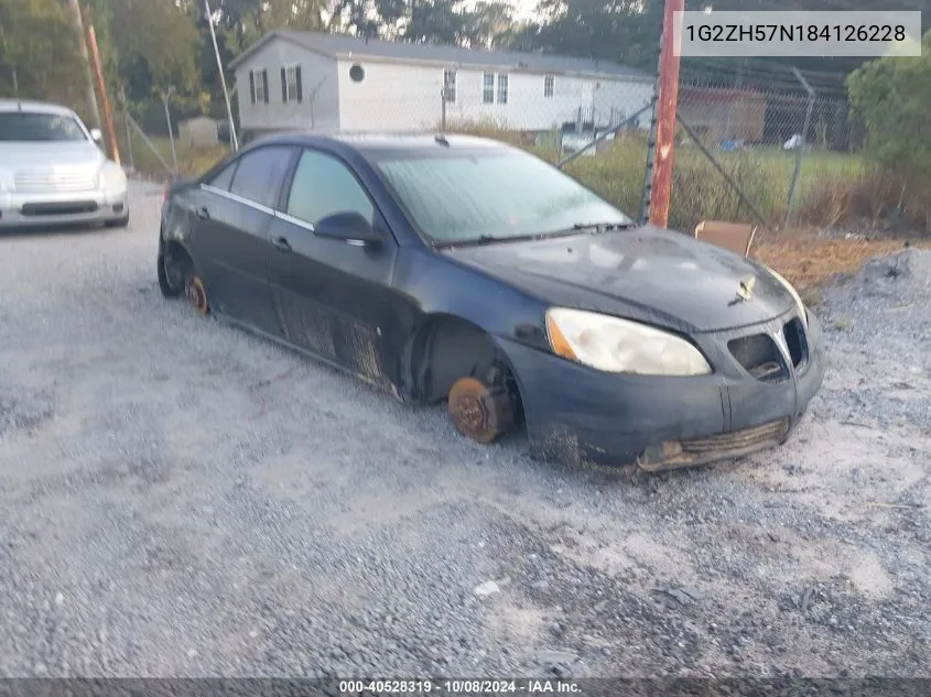 2008 Pontiac G6 Gt VIN: 1G2ZH57N184126228 Lot: 40528319