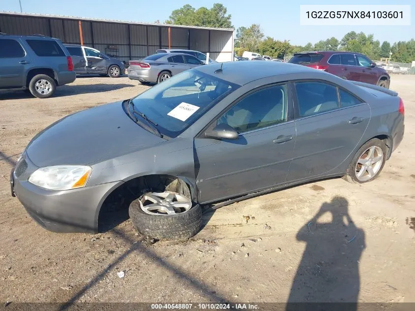 2008 Pontiac G6 VIN: 1G2ZG57NX84103601 Lot: 40548807