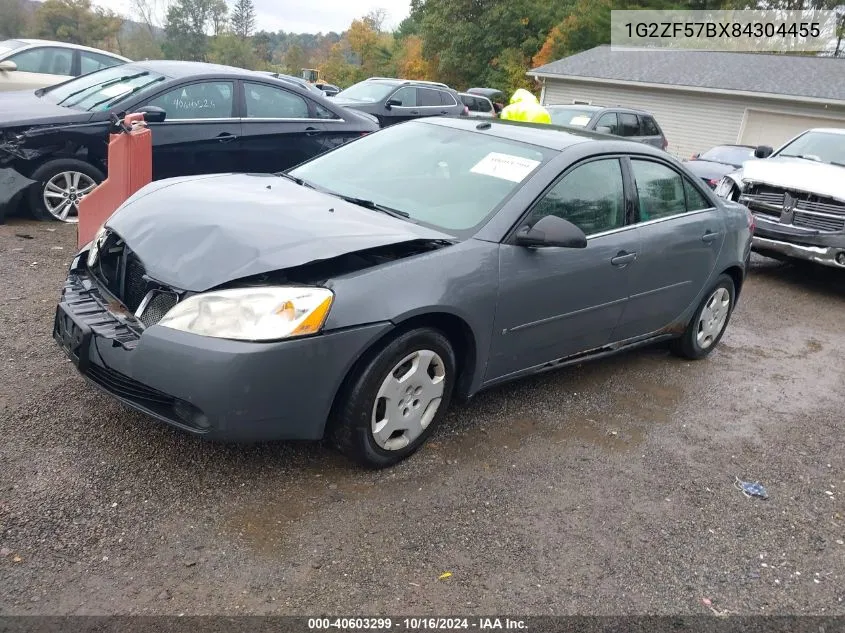 1G2ZF57BX84304455 2008 Pontiac G6 Value Leader