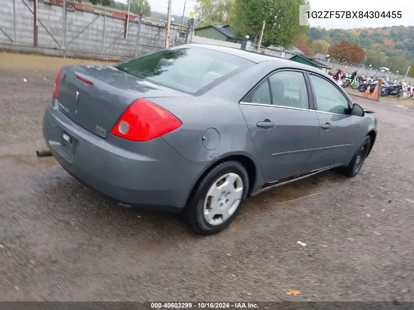 1G2ZF57BX84304455 2008 Pontiac G6 Value Leader