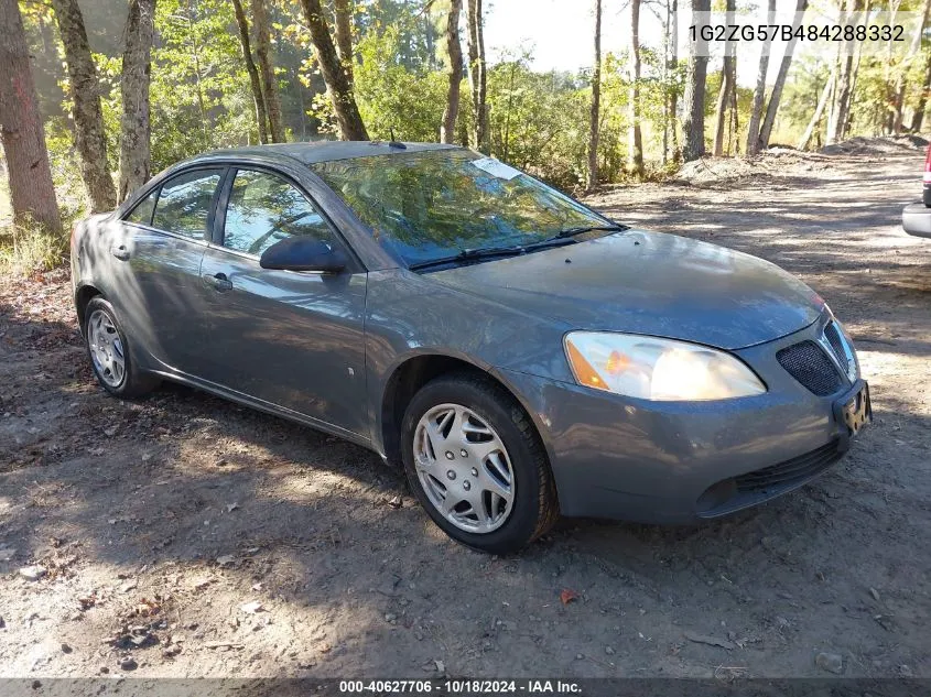 2008 Pontiac G6 VIN: 1G2ZG57B484288332 Lot: 40627706