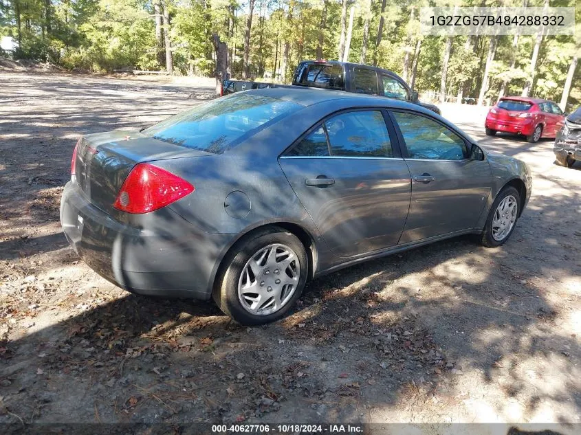 2008 Pontiac G6 VIN: 1G2ZG57B484288332 Lot: 40627706