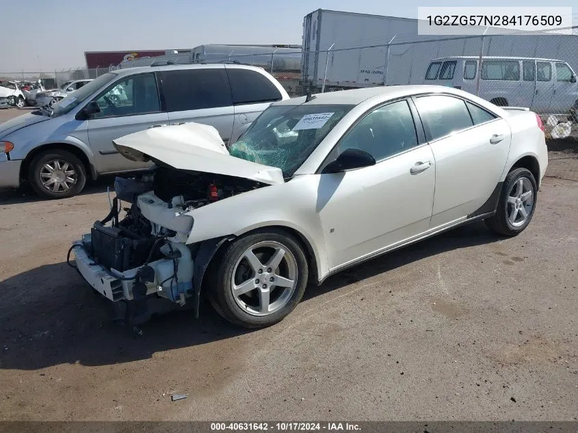 2008 Pontiac G6 VIN: 1G2ZG57N284176509 Lot: 40631642