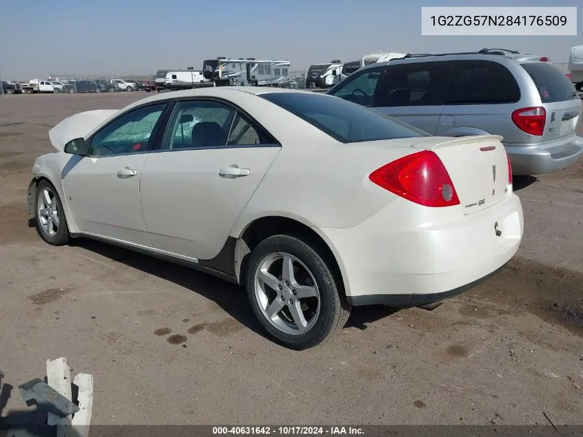 2008 Pontiac G6 VIN: 1G2ZG57N284176509 Lot: 40631642