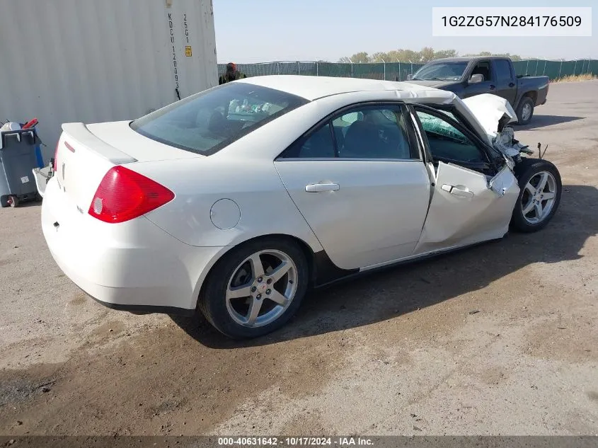 2008 Pontiac G6 VIN: 1G2ZG57N284176509 Lot: 40631642