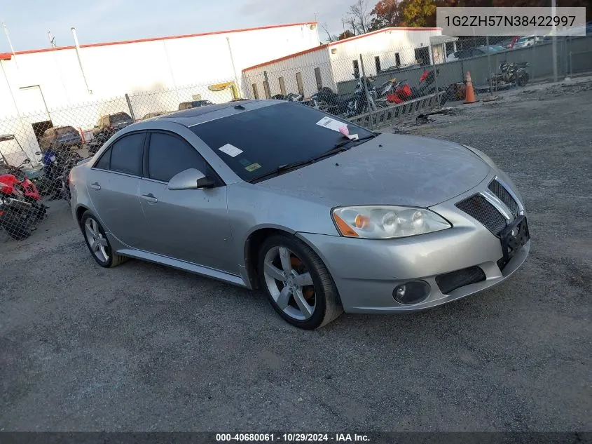 2008 Pontiac G6 Gt VIN: 1G2ZH57N38422997 Lot: 40680061