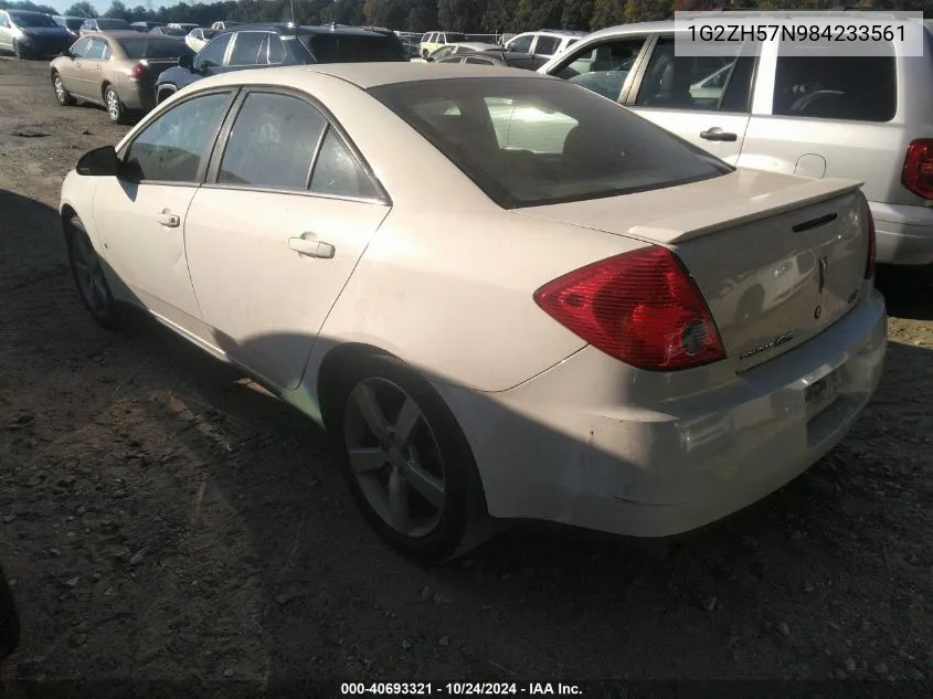 2008 Pontiac G6 Gt VIN: 1G2ZH57N984233561 Lot: 40693321