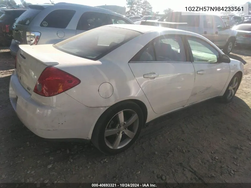 2008 Pontiac G6 Gt VIN: 1G2ZH57N984233561 Lot: 40693321