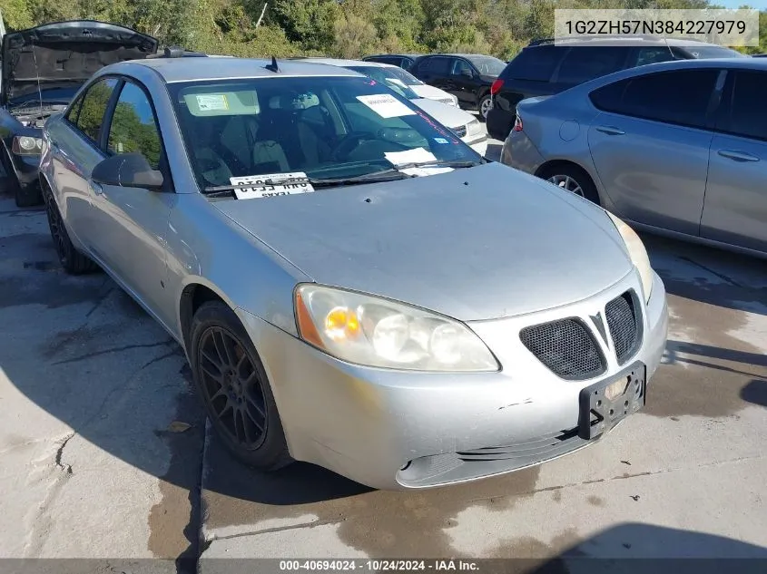 2008 Pontiac G6 Gt VIN: 1G2ZH57N384227979 Lot: 40694024