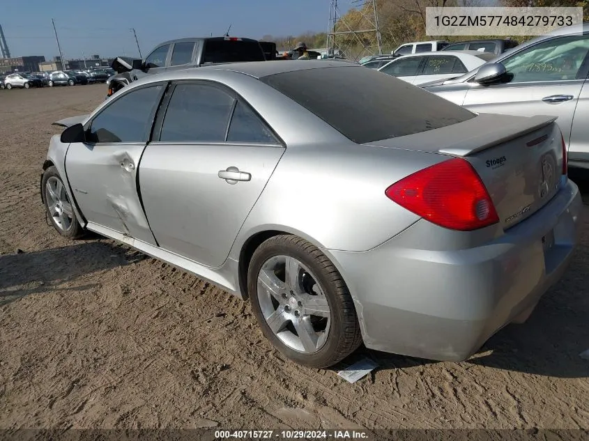 2008 Pontiac G6 Gxp VIN: 1G2ZM577484279733 Lot: 40715727